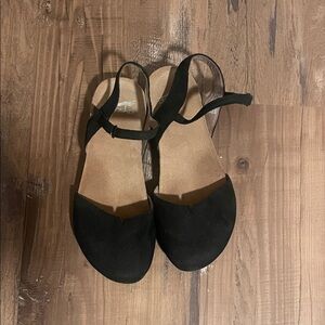 Dansko Black Women's Sandals